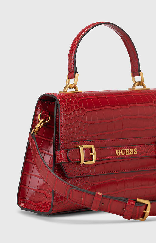 Handbag Sac Moritz Effet Croco Guess SESTRI Croco Print Bag Brand