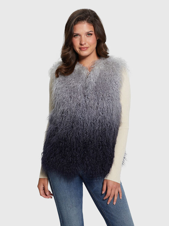 CRISTINA DEGRADE eco fur vest - 1