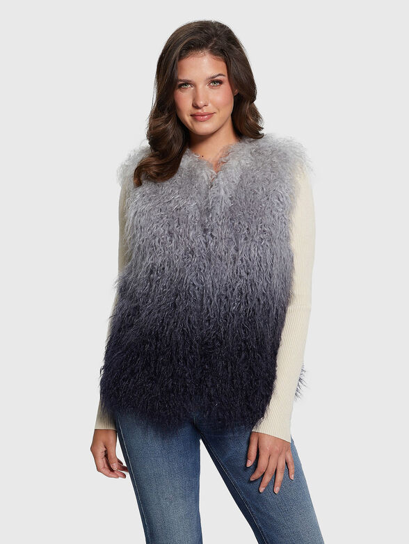 CRISTINA DEGRADE eco fur vest - 0