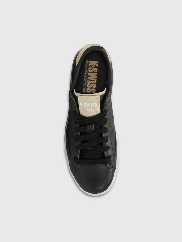 Lozan black sports shoes with laces - 5