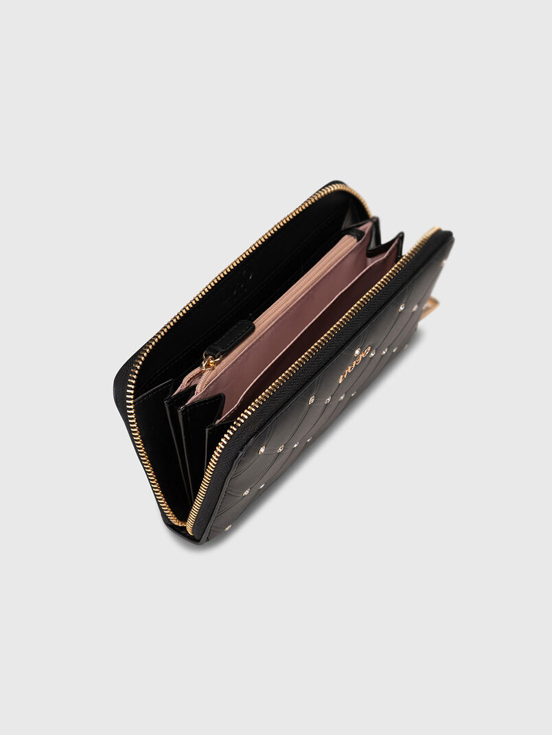 Crystal embellished wallet  - 3