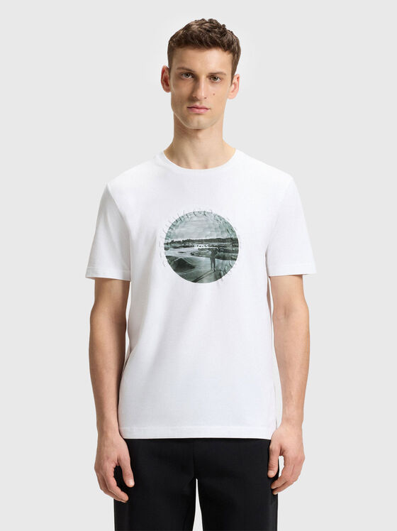 Cotton T-shirt with print - 1