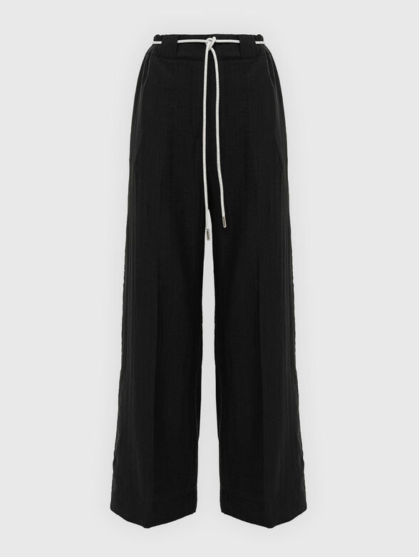 Trousers  with a high waist and wide legs - 1