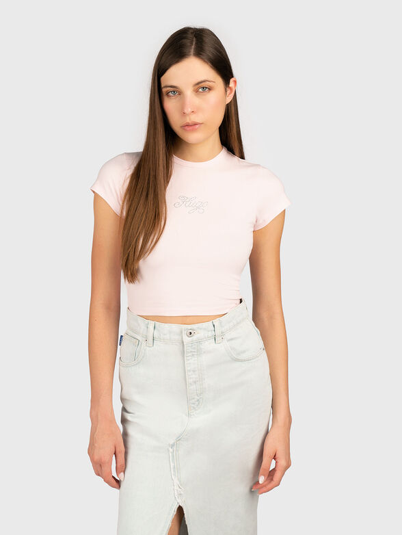 DOME short T-shirt with oval neckline - 1