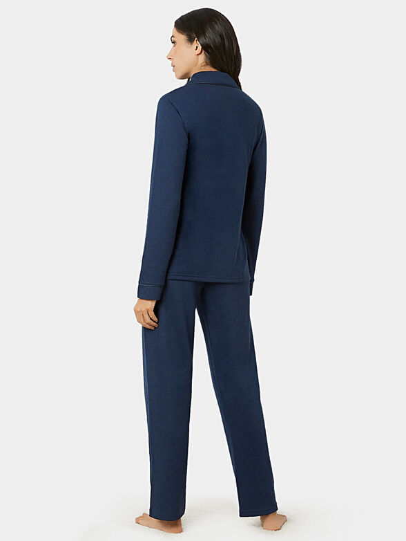 WARM COMFY pyjamas in dark blue color - 2