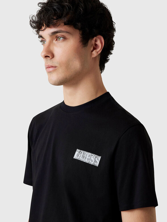 Cotton T-shirt with accent back - 4