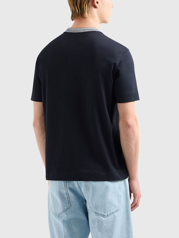 Crew neck T-shirt with contrasting logo - 3