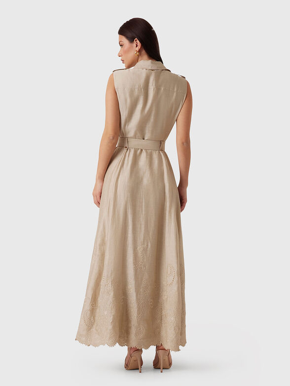 MINDY linen blend maxi dress - 2