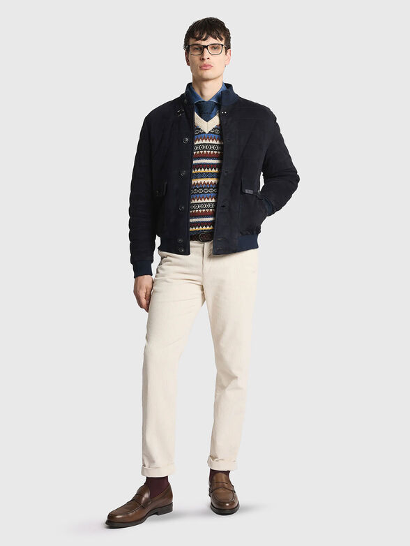 Quilted suede bomber jacket - 2