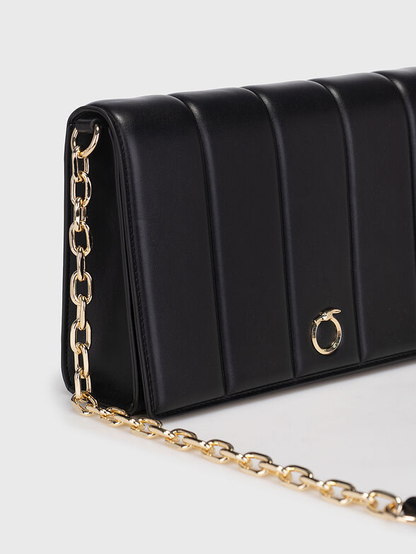 DUNE black crossbody bag with quilted effect - 5
