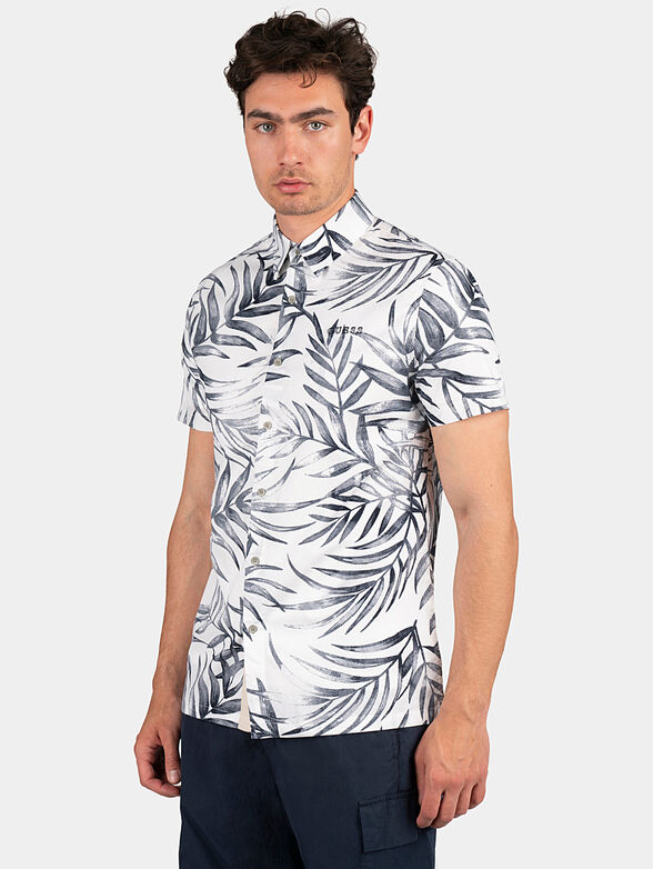 SUNSET shirt with tropical print - 1
