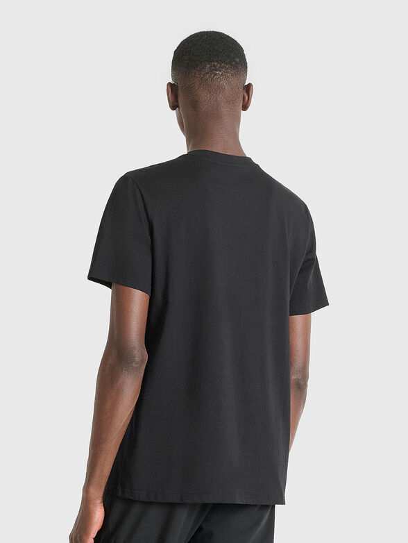 Black cotton T-shirt - 2