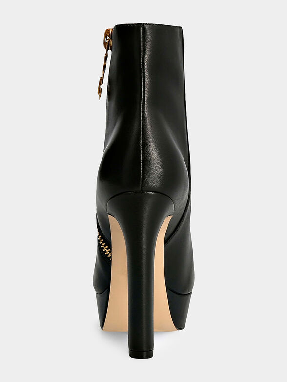 High heel leather boots - 3