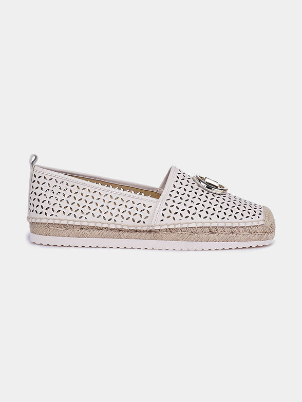 LENNY Leather espadrille with perforations - 1