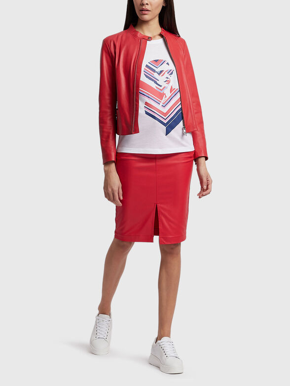 Cotton T-shirt with print - 2