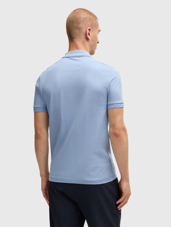 Polo shirt with logo in blue - 3