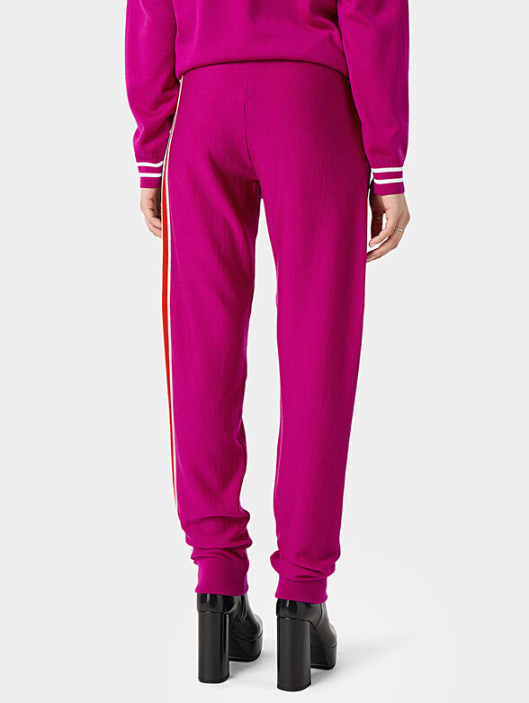 Pants with contrasting logo inscription brand ICEBERG ...