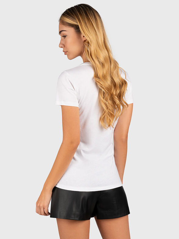 Black T-shirt with attactive print - 3