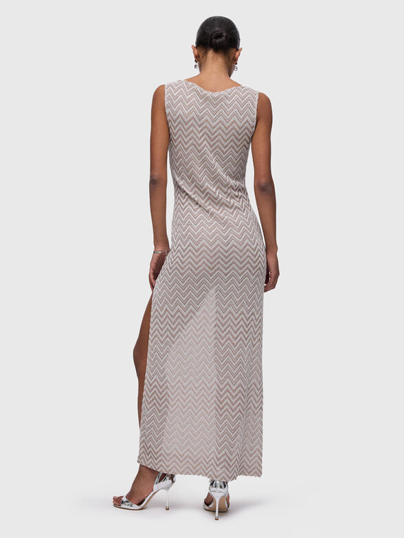 Knitted  wrap dress with slit - 2