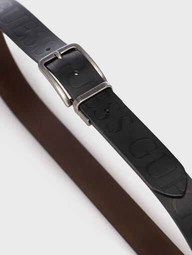 Reversible belt with metal buckle - 3