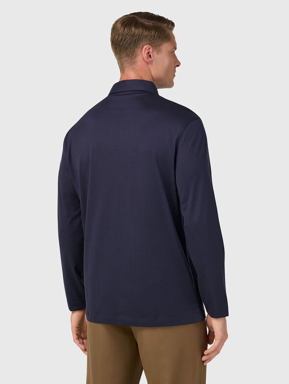 Cotton and silk polo shirt - 3
