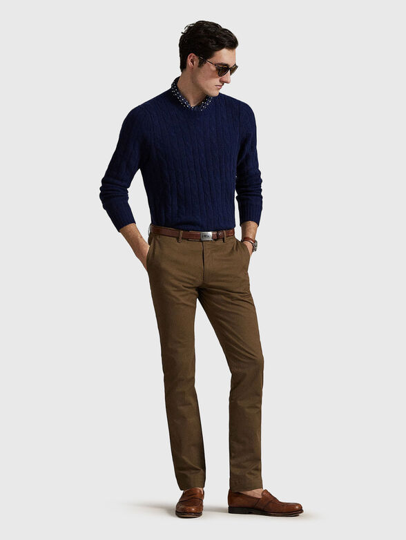 Slim fit brown chino pants - 4