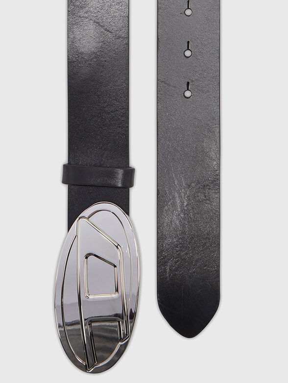 B-1DR 2.0 leather belt with logo buckle - 2
