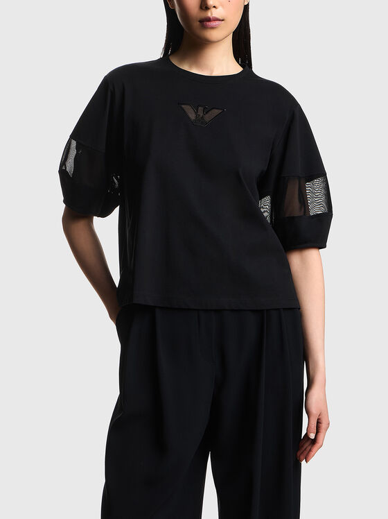 T-shirt with embroidered logo - 1