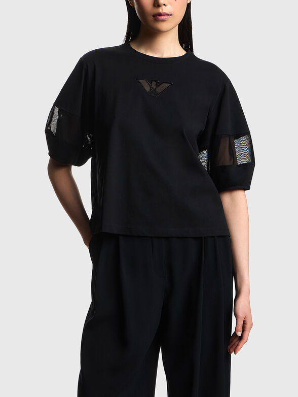T-shirt with embroidered logo - 1