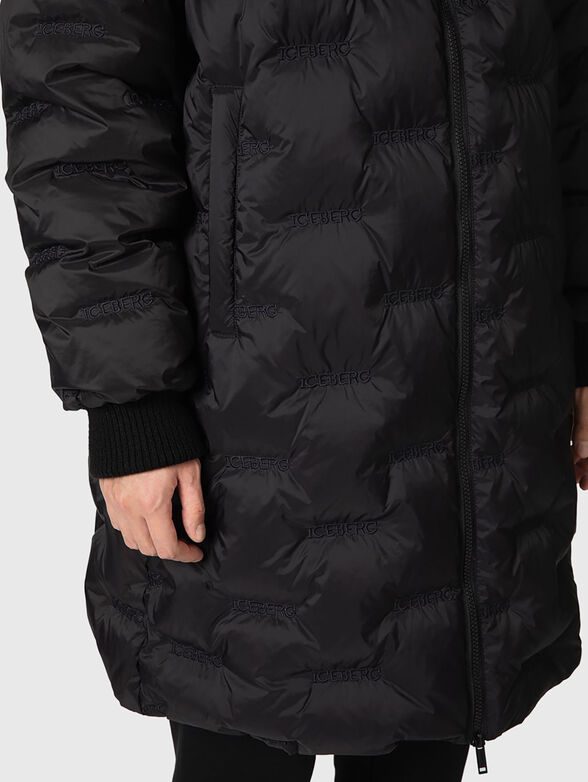 Quilted jacket with logo motifs  - 5