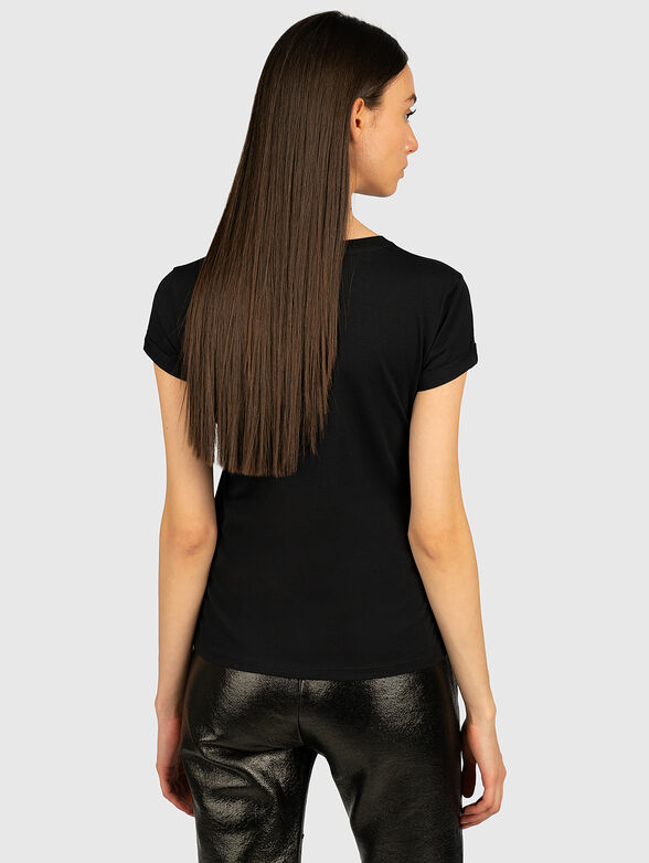 K/IKONIK Black cotton T-shirt  - 3