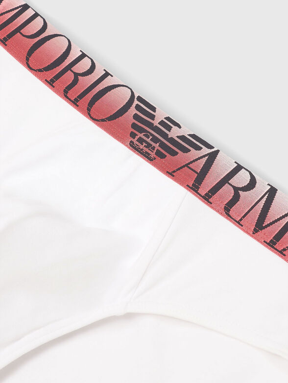 Logo cotton briefs - 4