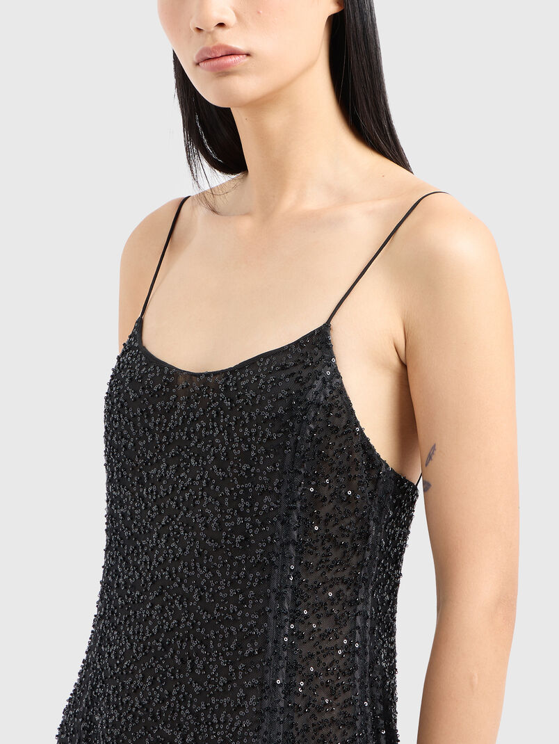Maxi dress with sequins - 3