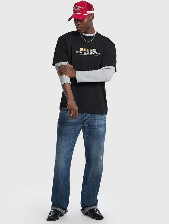 Oversized T-shirt with crew neck - 2