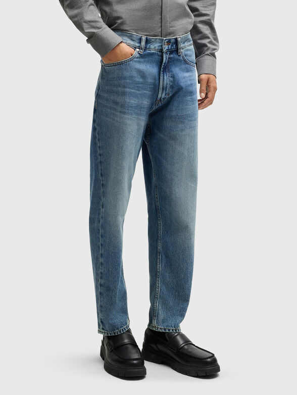 Straight jeans with logo - 1
