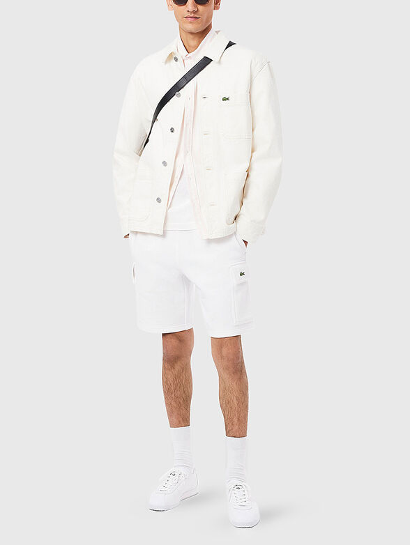 Shorts with logo embroidery - 4