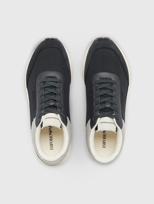 Suede sneakers with logo detail - 6
