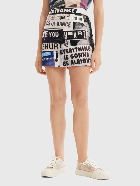 Mini skirt with print - 1