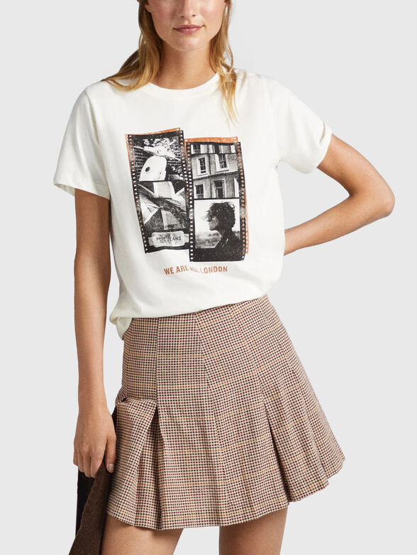 CHELSEA cotton T-shirt with art print - 1