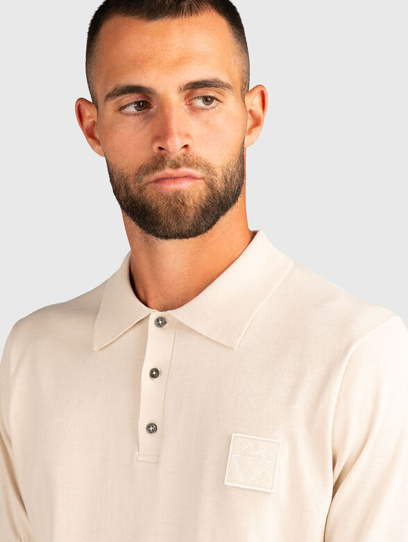 Short sleeved cotton polo shirt - 4