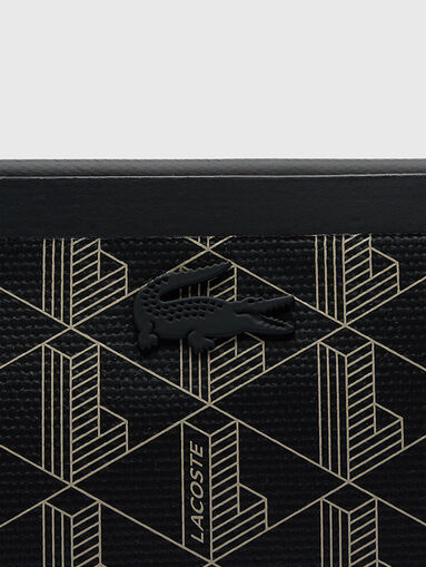 Clutch with monogram logo print - 4