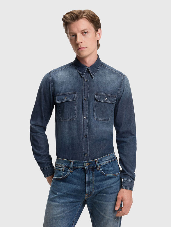 BECKHAM x BOSS denim shirt - 1