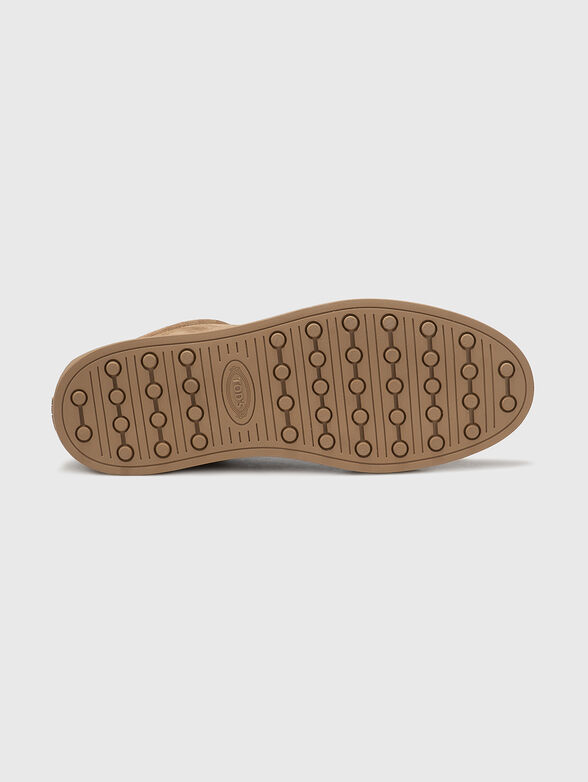 Suede sneakers with logo detail - 5