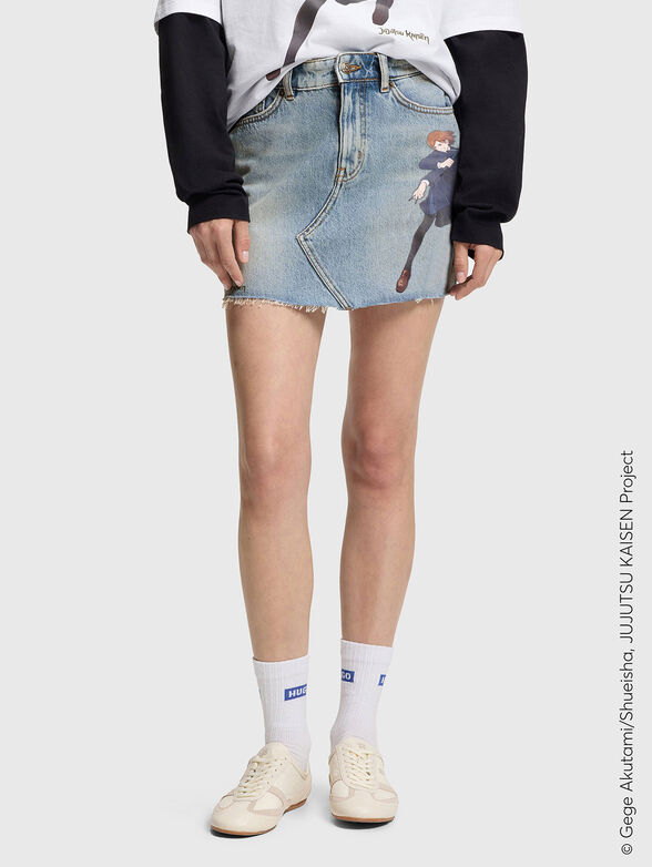HUGO x JUJUTSU KAISEN denim skirt - 1