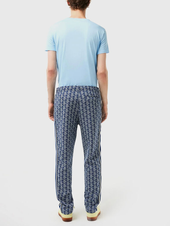 Sports trousers with monogram print - 2