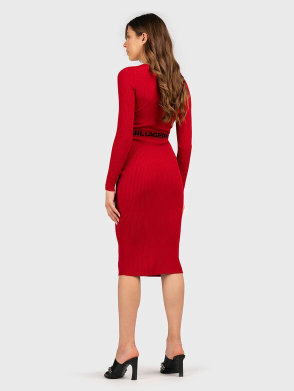 Knitted dress with logo detail - 2