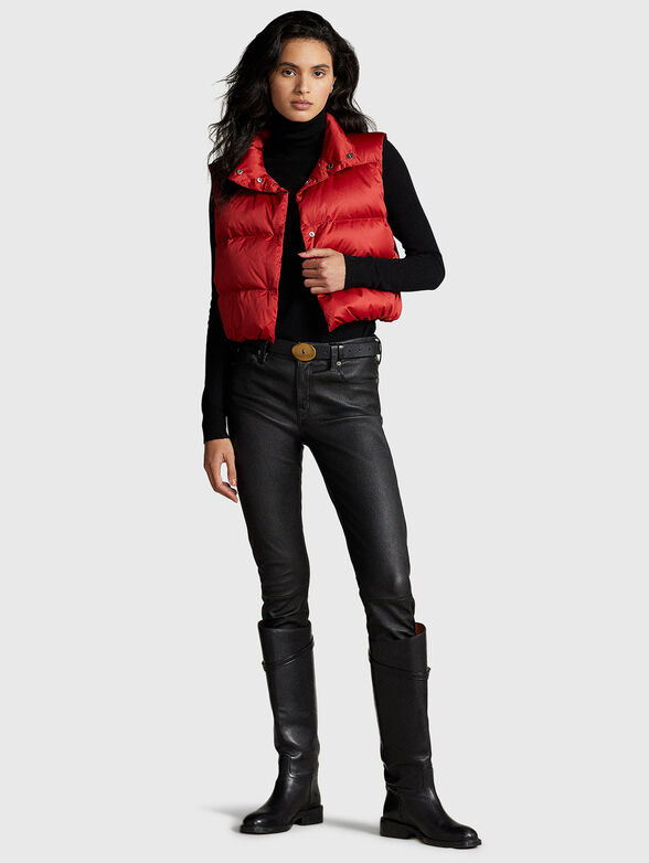 Cropped padded vest - 4