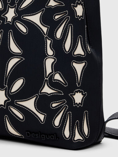 SYBILLA backpack with floral accents - 4
