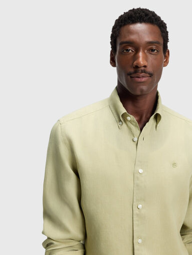Regular fit linen shirt - 4