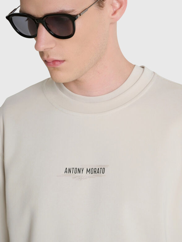 Cotton sweatshirt with print - 4